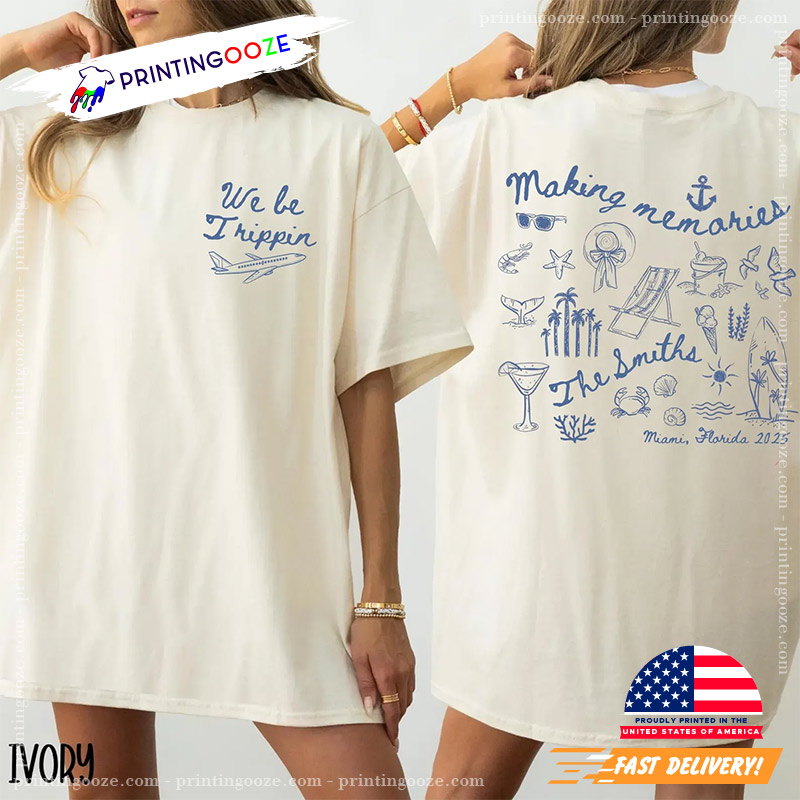 Personalized Family Beach Trip 2025 Comfort Colors Tee Personalized Family Beach Trip 2025 Comfort Colors Tee