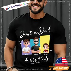 Personalized Just A Dad And His Girl Funny Father Shirt