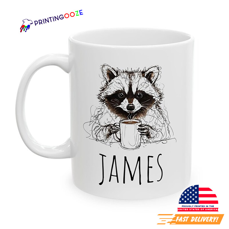 Personalized Raccoon Love Coffee Mug Personalized Raccoon Love Coffee Mug