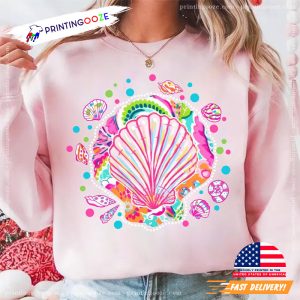 Preppy Seashell Coquette Summer Vibes T-shirt 1