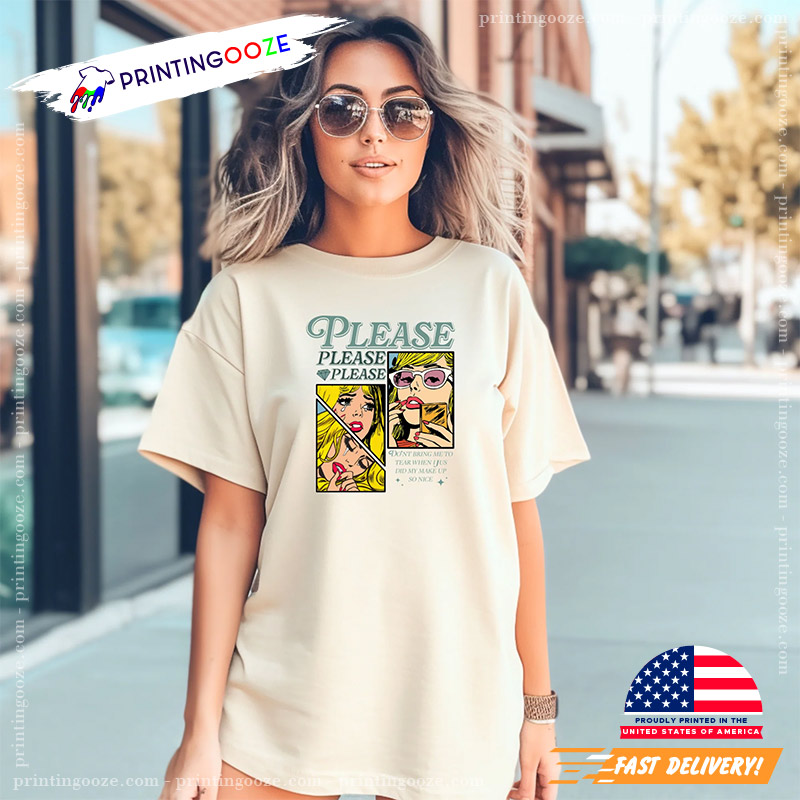 Sabrina Carpenter Please Please Please Comic Style Shirt Sabrina Carpenter Please Please Please Comic Style Shirt