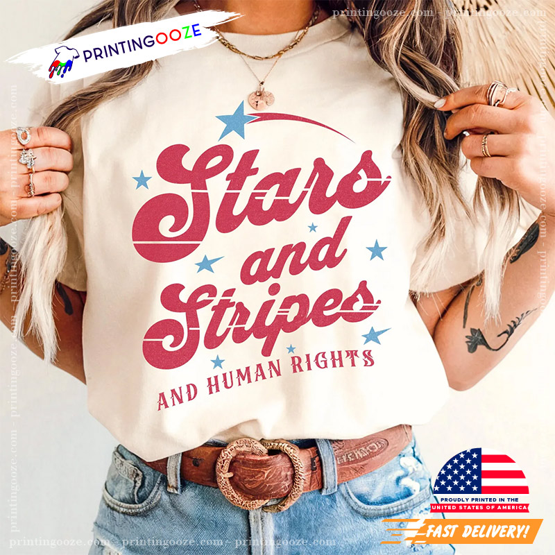 Stars And Stripes And Human Rights Comfort Colors Tee Stars And Stripes And Human Rights Comfort Colors Tee