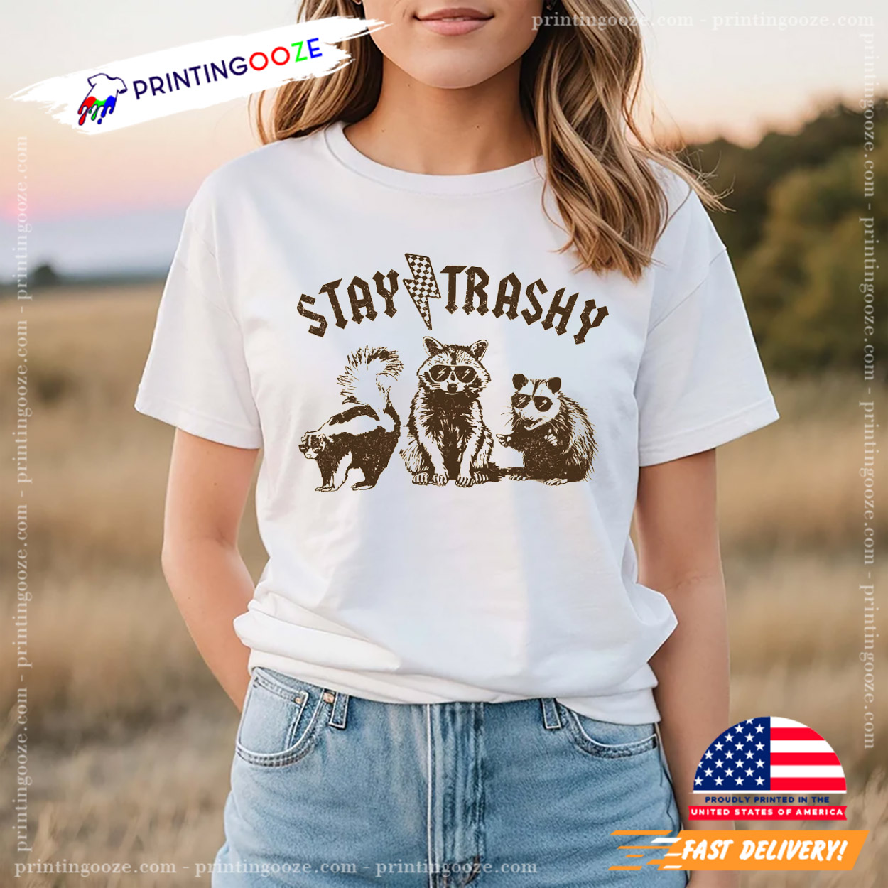 Stay Trashy Funny Cool Racoon Squad Shirt Stay Trashy Funny Cool Racoon Squad Shirt