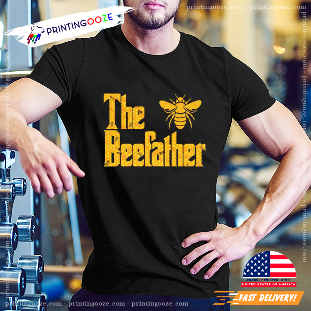 The Beefather Honey Bee Dad T-shirt The Beefather Honey Bee Dad T-shirt