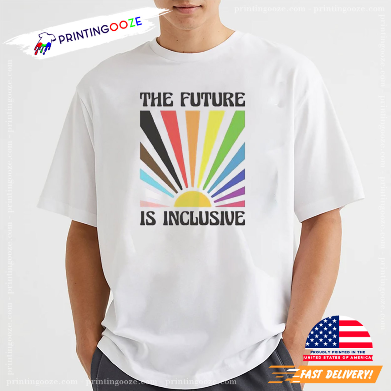 The Future Is Inclusive Rainbow Pride LGBTQ T-shirt The Future Is Inclusive Rainbow Pride LGBTQ T-shirt