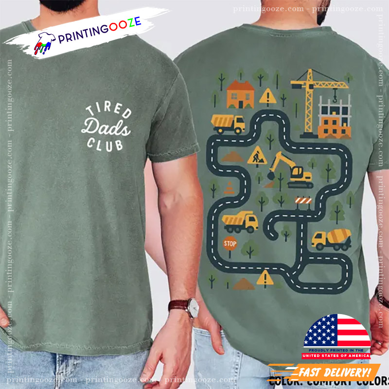Tired Dads Club Construction Dad Comfort Colors Shirt Tired Dads Club Construction Dad Comfort Colors Shirt