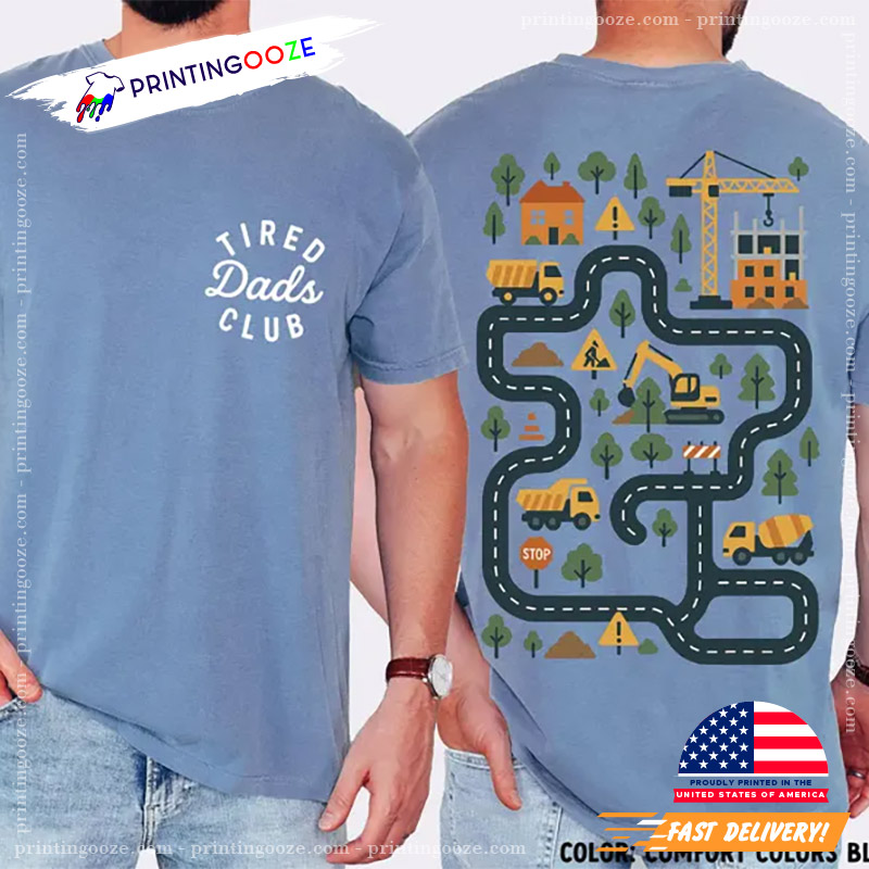 Tired Dads Club Construction Dad Comfort Colors Shirt Tired Dads Club Construction Dad Comfort Colors Shirt