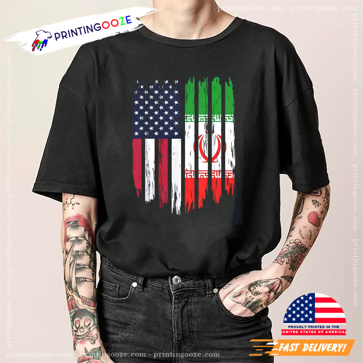 USA No War With Iran Political Shirt USA No War With Iran Political Shirt