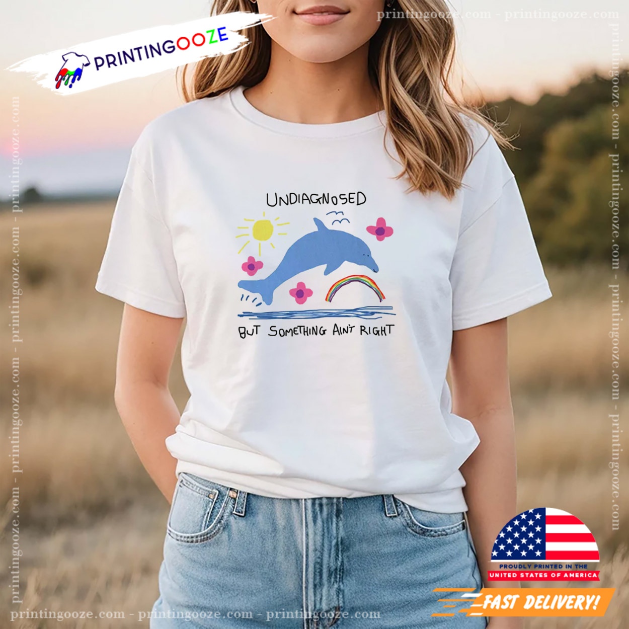 Undiagnosed But Something Ain't Right Dolphin Meme Shirt Undiagnosed But Something Ain't Right Dolphin Meme Shirt