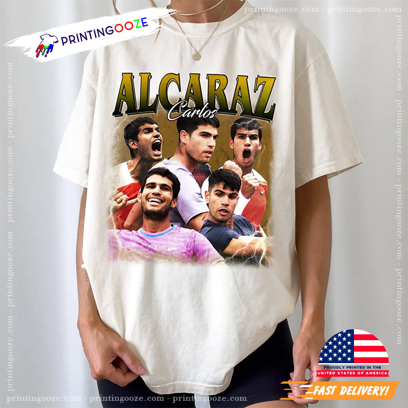 Vintage Carlos Alcaraz French Open Champion Shirt