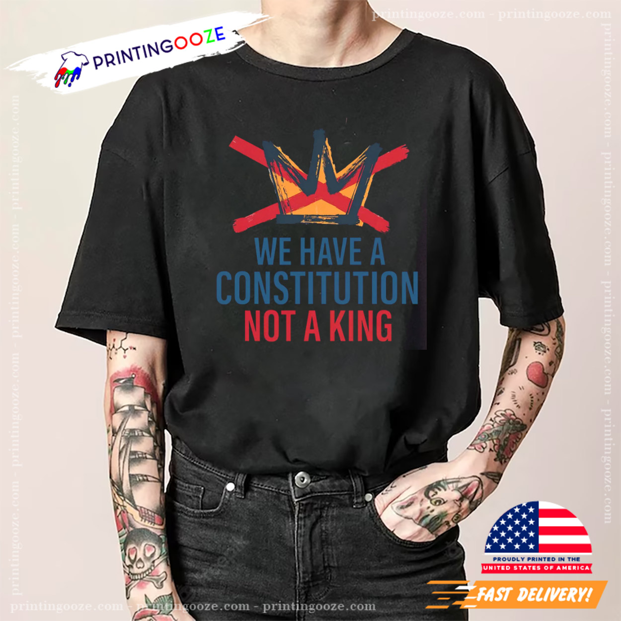 We Have A Constitution Not A King Anti Trump Shirt We Have A Constitution Not A King Anti Trump Shirt