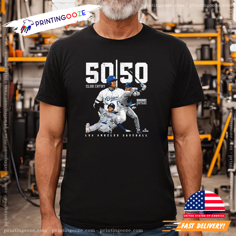 50 50 Club Entry Shohei Ohtani LA Dodgers Shirt 50 50 Club Entry Shohei Ohtani LA Dodgers Shirt