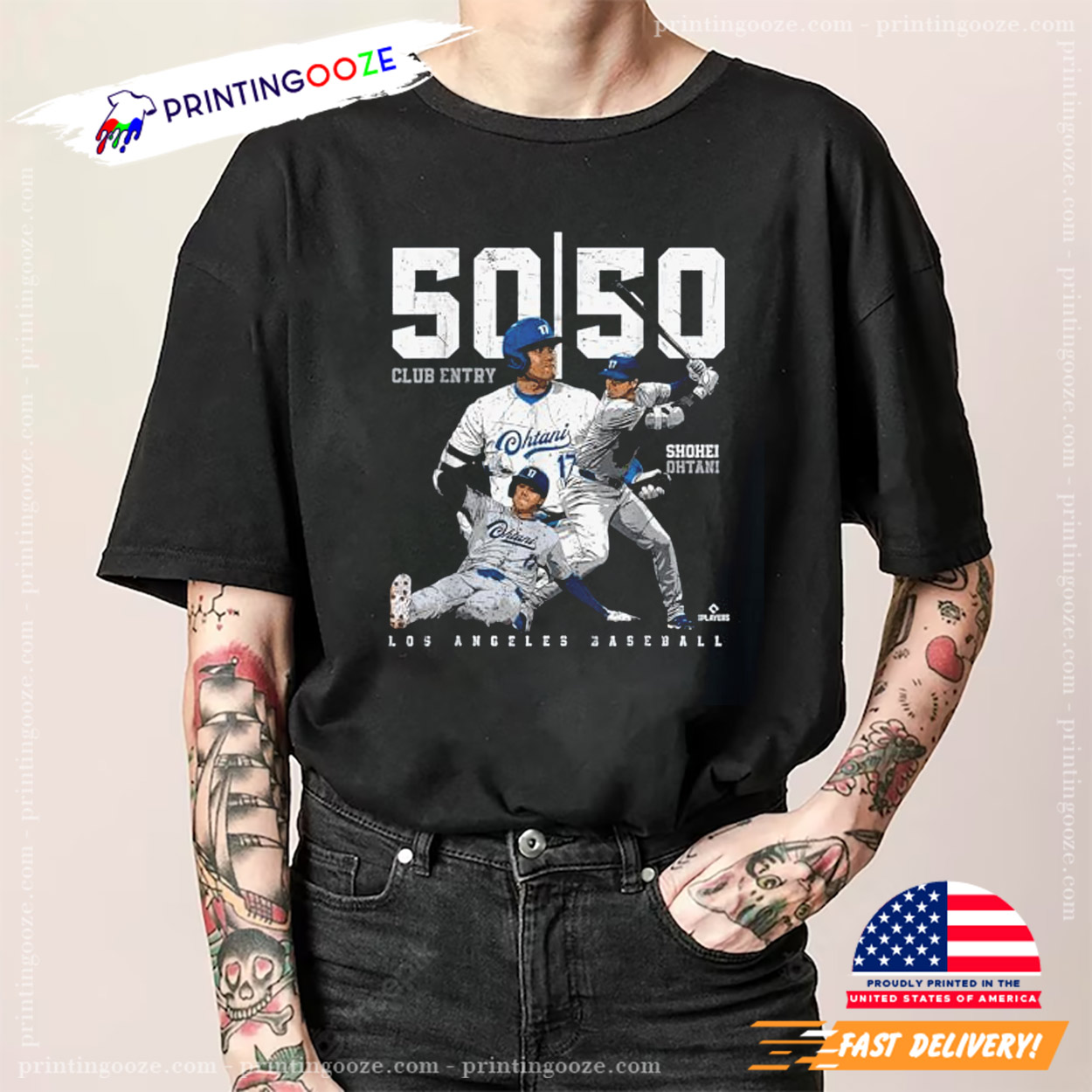 50 50 Club Entry Shohei Ohtani LA Dodgers Shirt 50 50 Club Entry Shohei Ohtani LA Dodgers Shirt