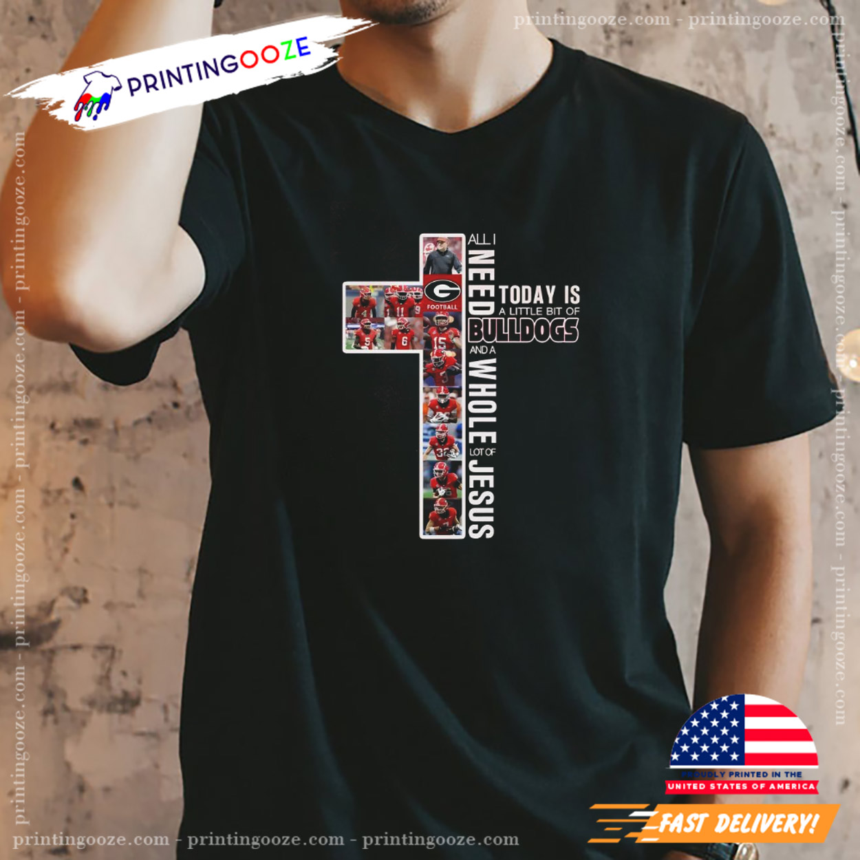All I Need Today Is Georgia Bulldogs And A Whole Lot Of Jesus Cross T-shirt All I Need Today Is Georgia Bulldogs And A Whole Lot Of Jesus Cross T-shirt