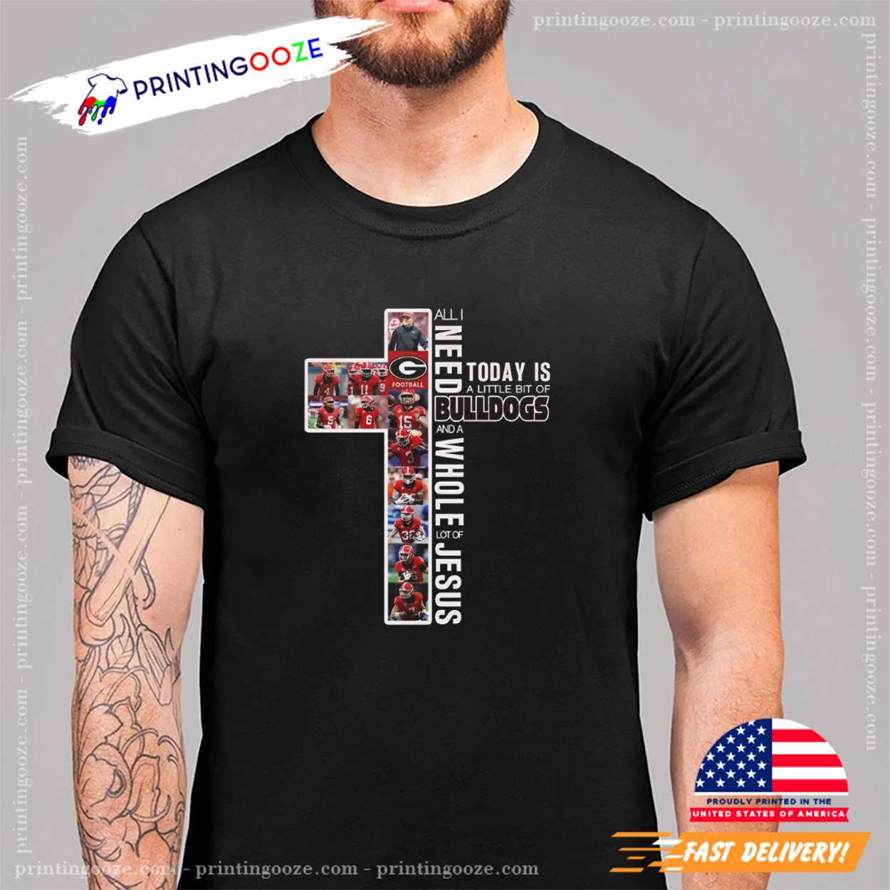 All I Need Today Is Georgia Bulldogs And A Whole Lot Of Jesus Cross T-shirt All I Need Today Is Georgia Bulldogs And A Whole Lot Of Jesus Cross T-shirt