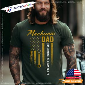 America Mechanic Dad T shirt 3