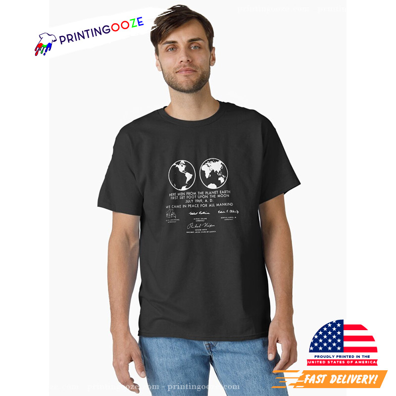 Apollo 11 Moon Plaque National Moon Day Shirt Apollo 11 Moon Plaque National Moon Day Shirt