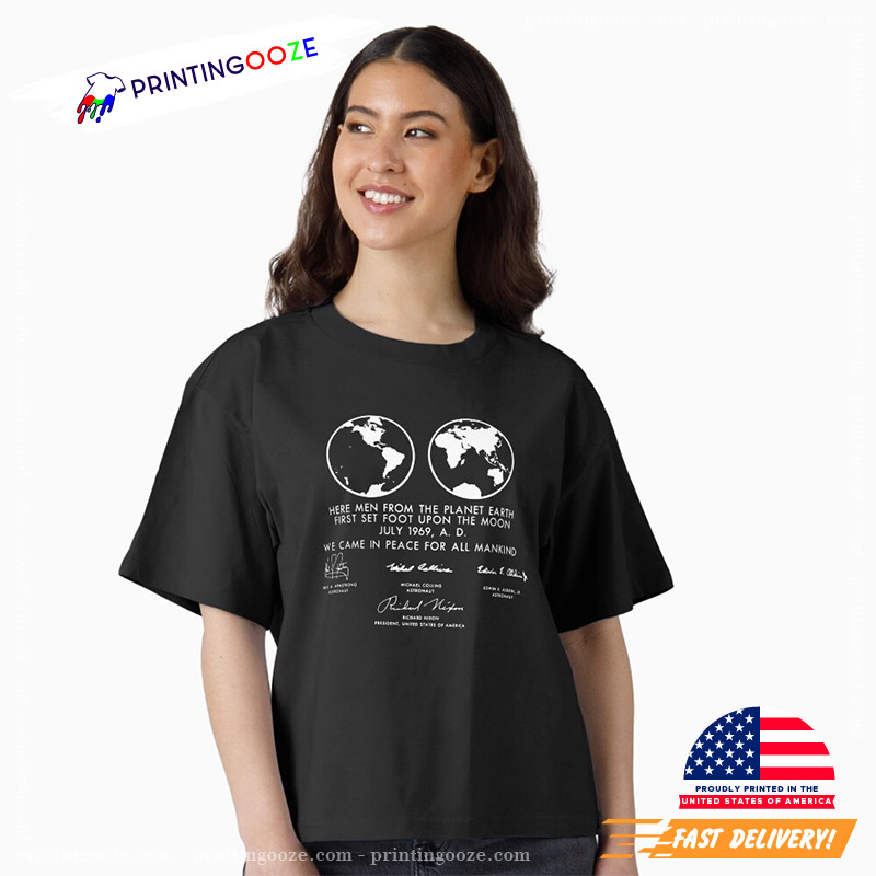 Apollo 11 Moon Plaque National Moon Day Shirt Apollo 11 Moon Plaque National Moon Day Shirt