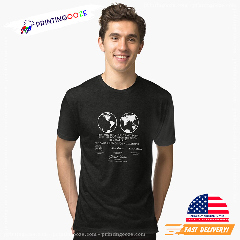 Apollo 11 Moon Plaque National Moon Day Shirt Apollo 11 Moon Plaque National Moon Day Shirt