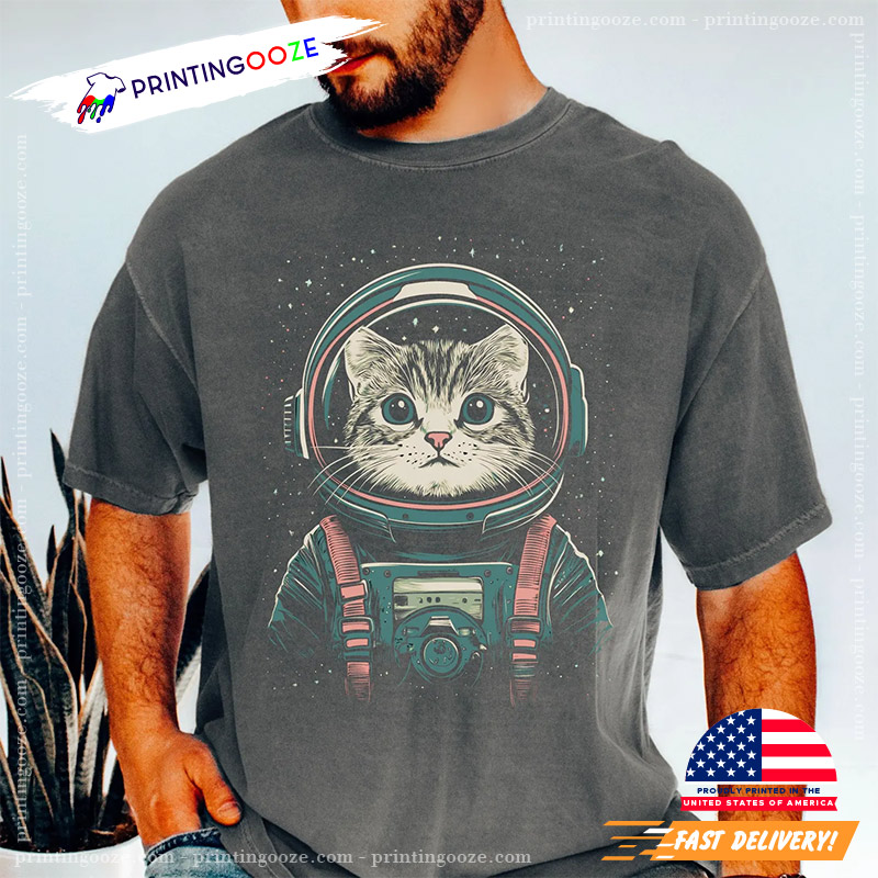 Astronaut Cat Happy Cat Day Comfort Colors Tee Astronaut Cat Happy Cat Day Comfort Colors Tee