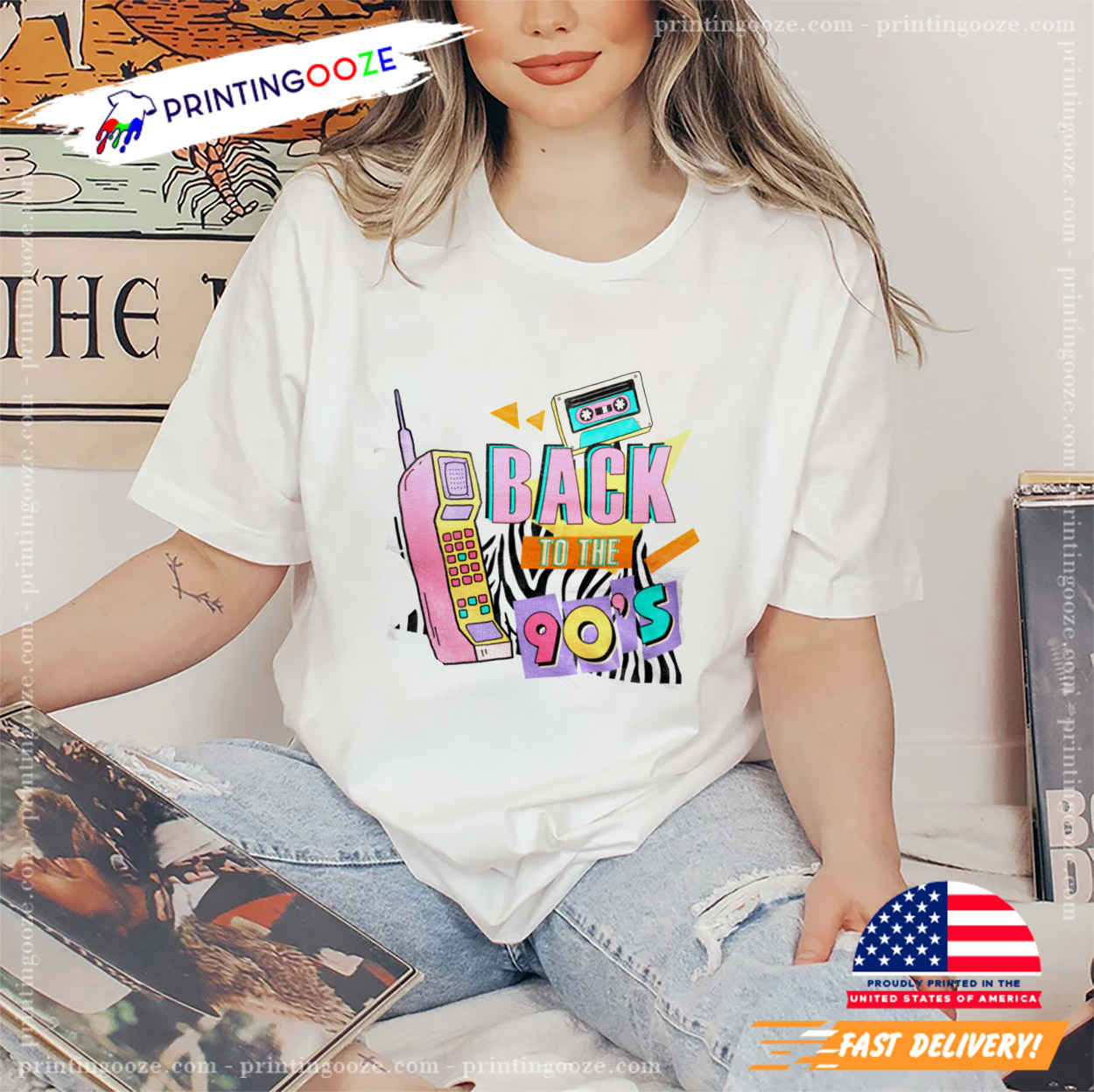 Back To 90s Cassette Unisex T-shirt Back To 90s Cassette Unisex T-shirt