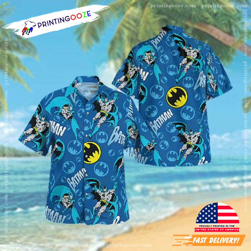 Batman Classic Pattern Happy Batman Anniversary Day Hawaiian Shirt Batman Classic Pattern Happy Batman Anniversary Day Hawaiian Shirt