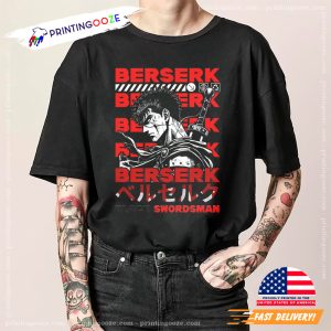 Berserk Black Swordsman Dark Fantasy Manga Shirt 2