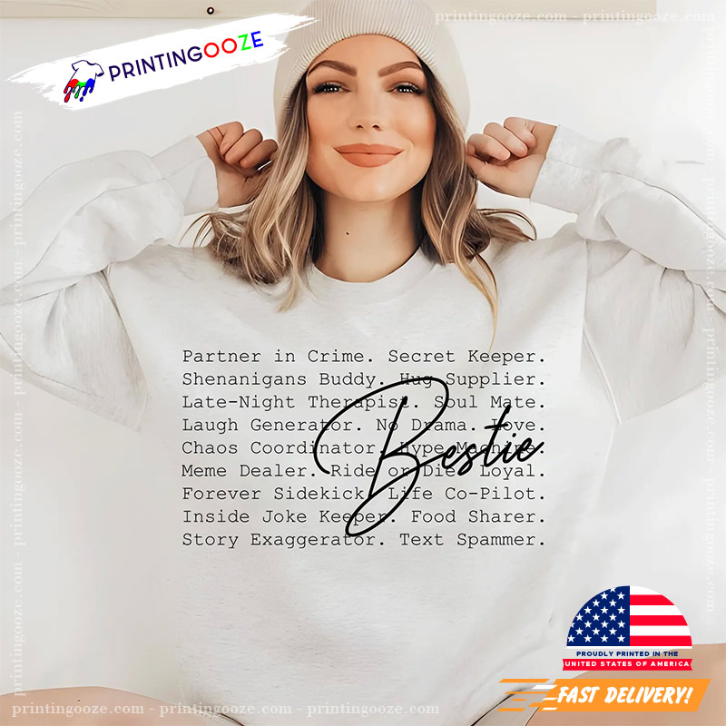 Bestie Funny International Day Of Friendship Shirt Bestie Funny International Day Of Friendship Shirt