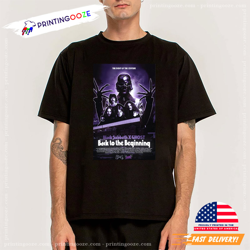 Black Sabbath The Event Of The Century Poster T-shirt Black Sabbath The Event Of The Century Poster T-shirt