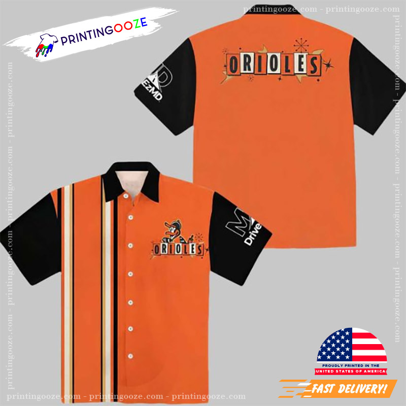 Bowling Baltimore Orioles MLB Hawaiian Shirt Bowling Baltimore Orioles MLB Hawaiian Shirt