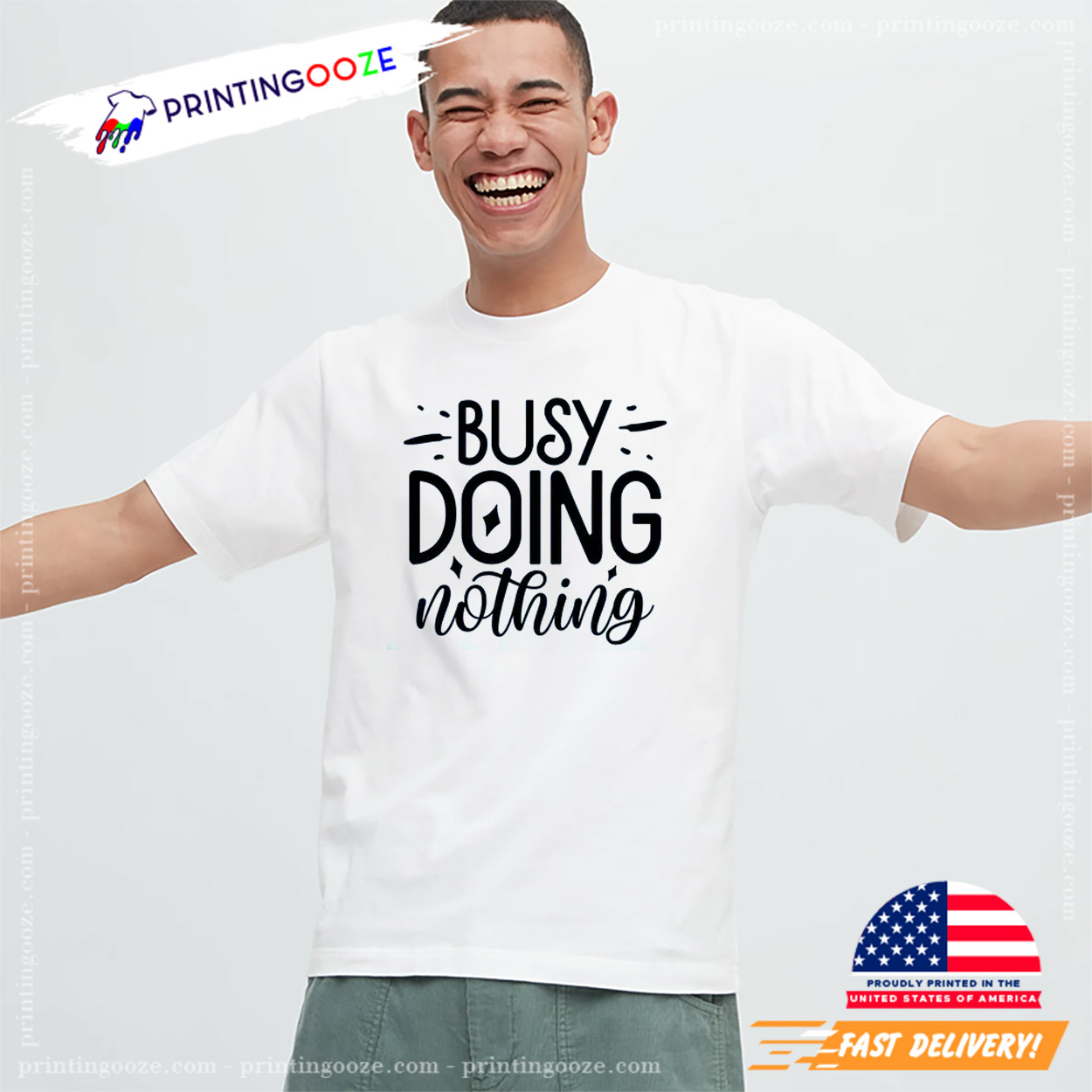 Busy Doing Nothing Sarcastic Lazy One T-shirt Busy Doing Nothing Sarcastic Lazy One T-shirt