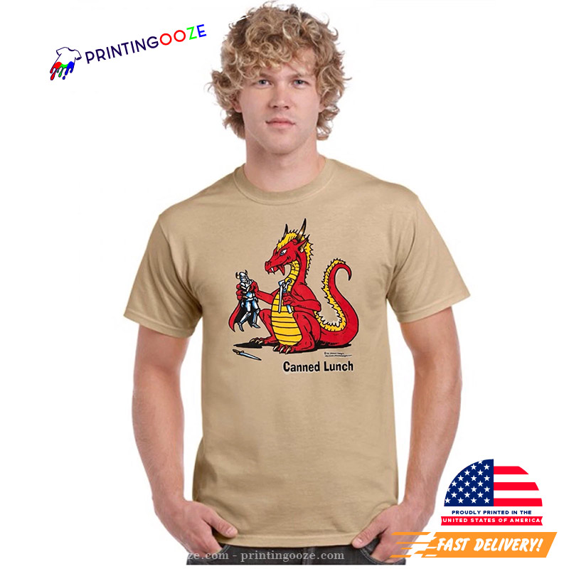 CANNED LUNCH Dungeons Drangons Medieval Fantasy FANDOM Funny T-Shirt CANNED LUNCH Dungeons Drangons Medieval Fantasy FANDOM Funny T-Shirt