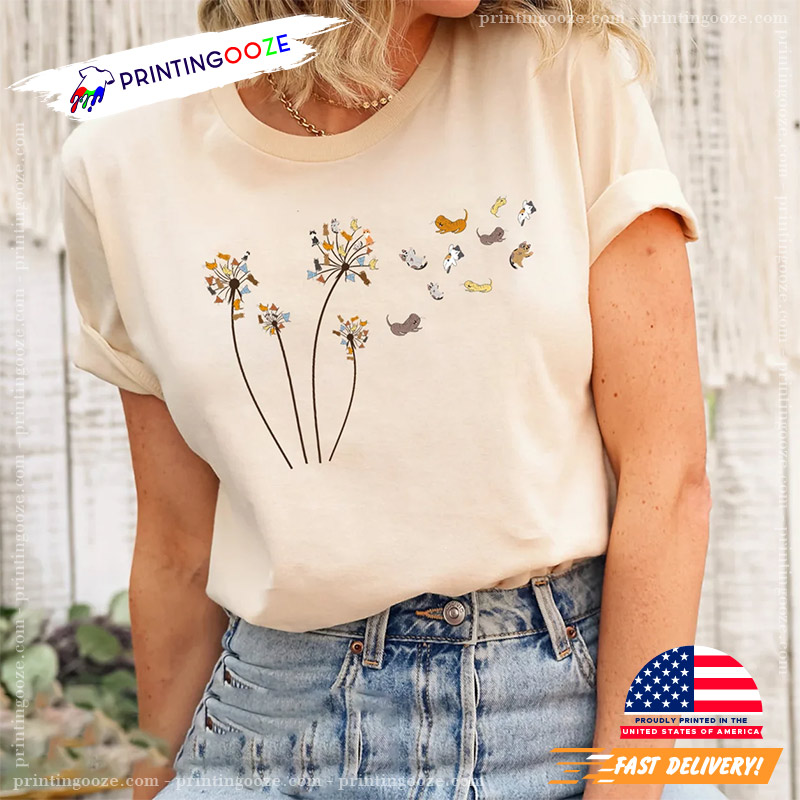 Cats Flower Fly Dandelion Shirt Cats Flower Fly Dandelion Shirt