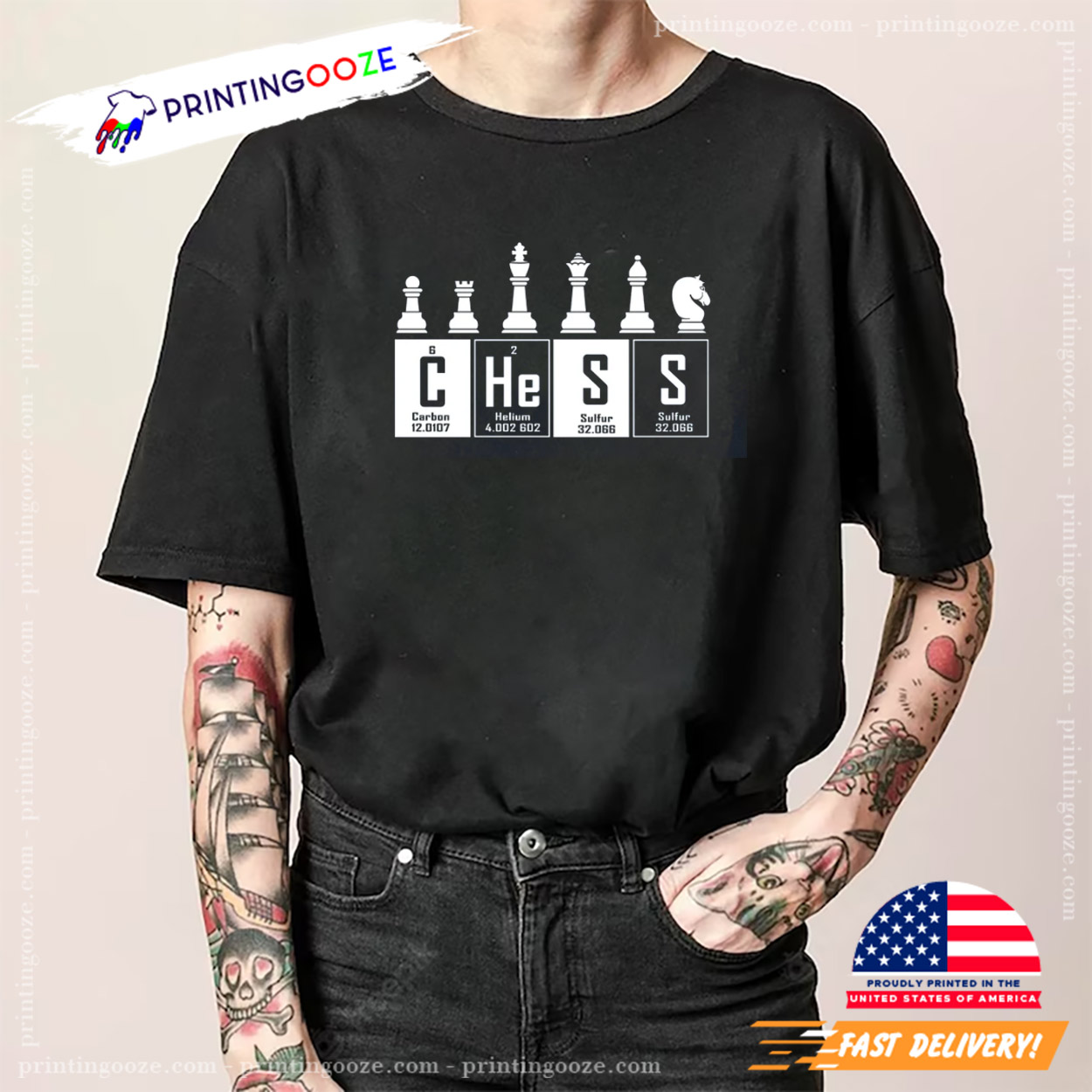 Chess Periodic Table Funny Chemical Chess Day Shirt Chess Periodic Table Funny Chemical Chess Day Shirt