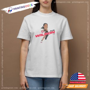 Chibi A'ja Wilson Dribbing WNBA Shirt 2