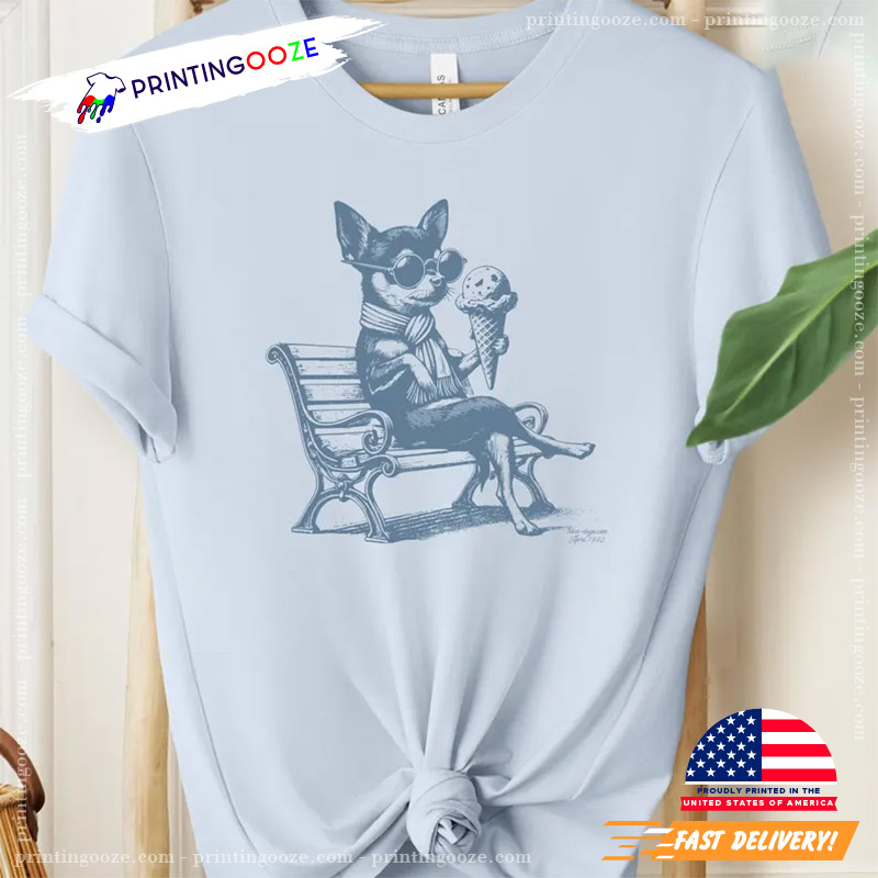 Chihuahua Love Icecream Funny World Dog Day Shirt Chihuahua Love Icecream Funny World Dog Day Shirt