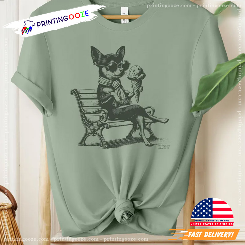 Chihuahua Love Icecream Funny World Dog Day Shirt Chihuahua Love Icecream Funny World Dog Day Shirt