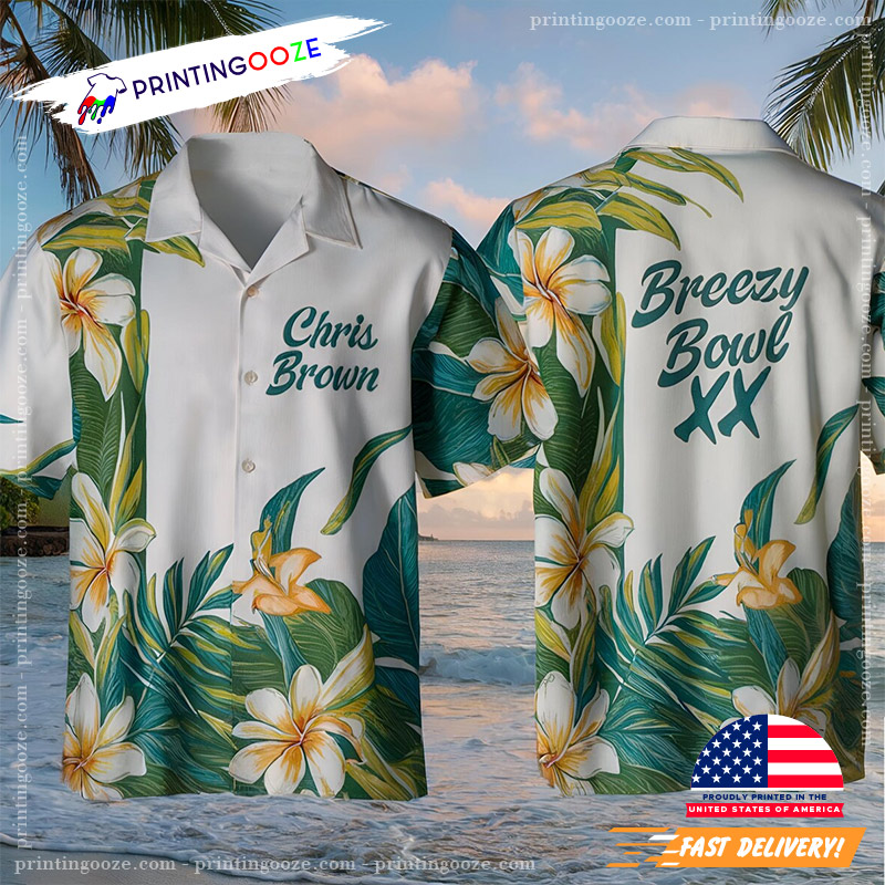 Chris Brown Breezy Bowl XX 2025 Tour Hawaiian Shirt Chris Brown Breezy Bowl XX 2025 Tour Hawaiian Shirt