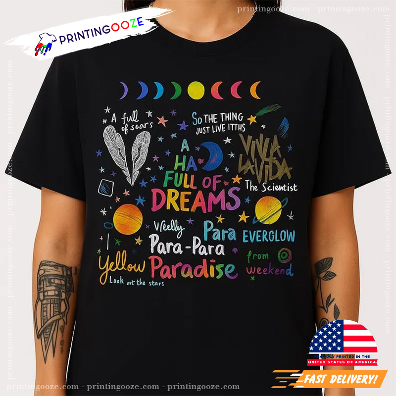 Coldplay Band A Sky Full Of Dreams Shirt Coldplay Band A Sky Full Of Dreams Shirt