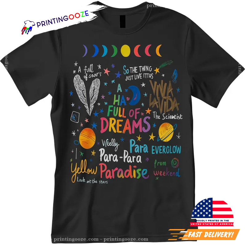 Coldplay Band A Sky Full Of Dreams Shirt Coldplay Band A Sky Full Of Dreams Shirt