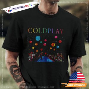 Coldplay Cosmic Concert Art Gift for Music Lovers T-shirt 1