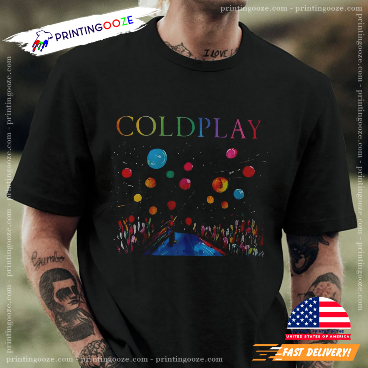 Coldplay Cosmic Concert Art Gift for Music Lovers T-shirt Coldplay Cosmic Concert Art Gift for Music Lovers T-shirt