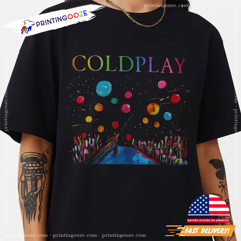 Coldplay Cosmic Concert Art Gift for Music Lovers T-shirt Coldplay Cosmic Concert Art Gift for Music Lovers T-shirt