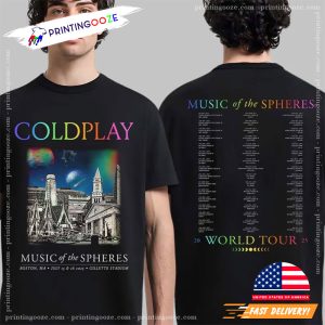 Coldplay Music Of The Spheres 2025 Tour 2 Sided Shirt 1