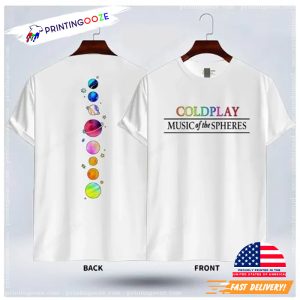 Coldplay Music of the spheres 2 Sided T Shirt