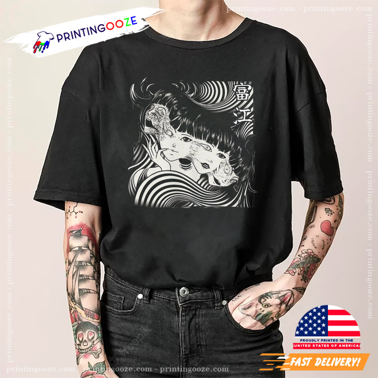 Creepy Girl Scary Urban Legend Anime Manga Shirt Creepy Girl Scary Urban Legend Anime Manga Shirt