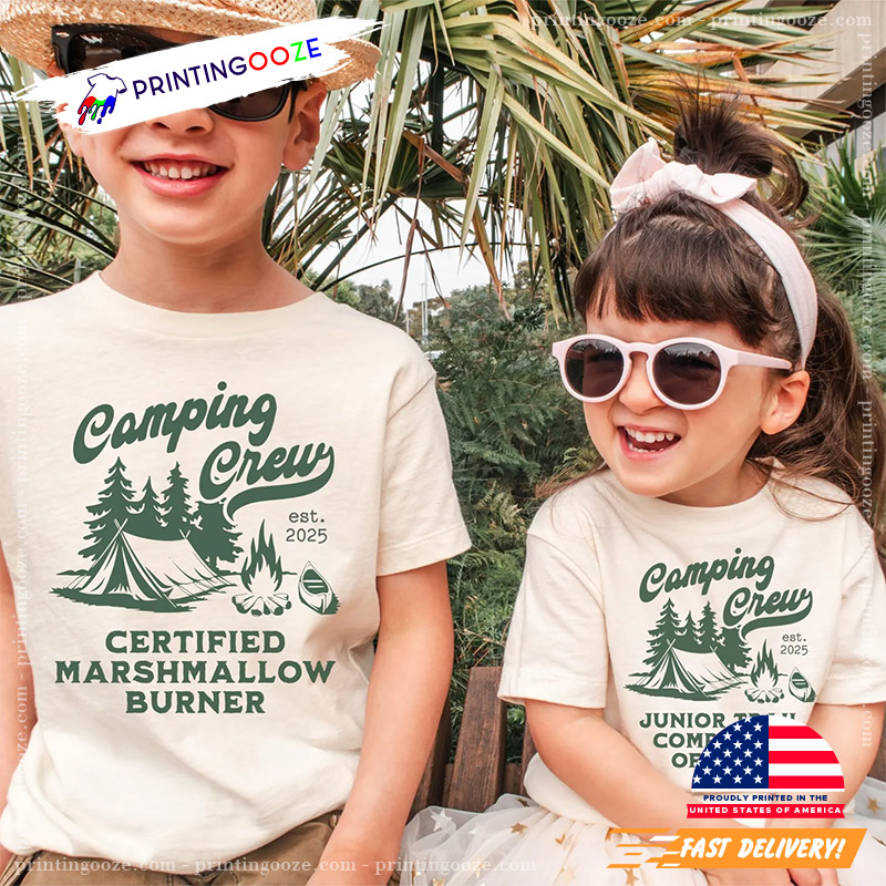 Custom Camping Crew Mountain Hiking Family Matching Shirt Custom Camping Crew Mountain Hiking Family Matching Shirt