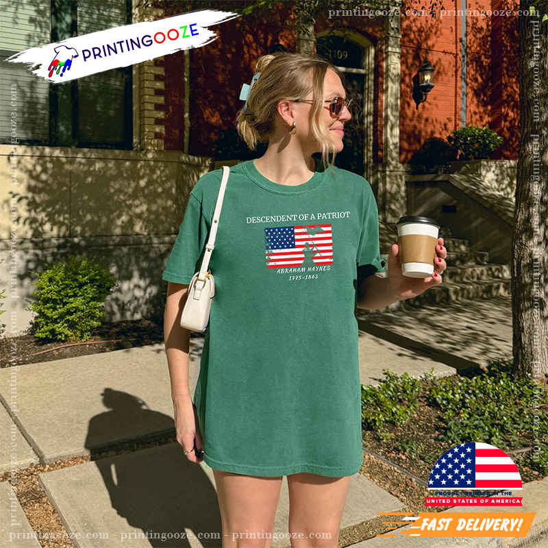 Custom Descendant Of A Patriot Happy Patriot Day Comfort Colors Tee Custom Descendant Of A Patriot Happy Patriot Day Comfort Colors Tee