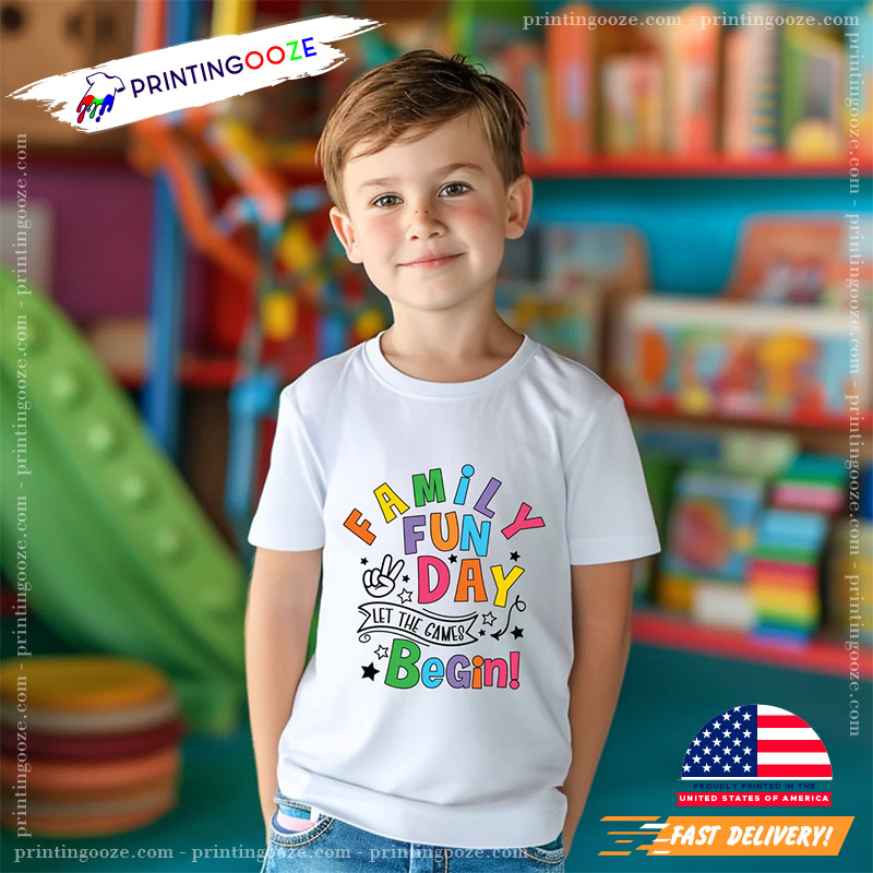 Custom Family Fun Day T-shirt Custom Family Fun Day T-shirt