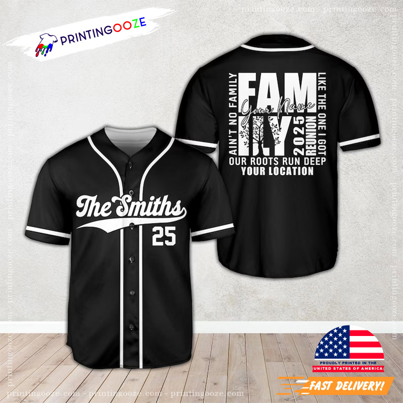 Custom Family Reunion Our Roots Run Deep Baseball Jersey Custom Family Reunion Our Roots Run Deep Baseball Jersey
